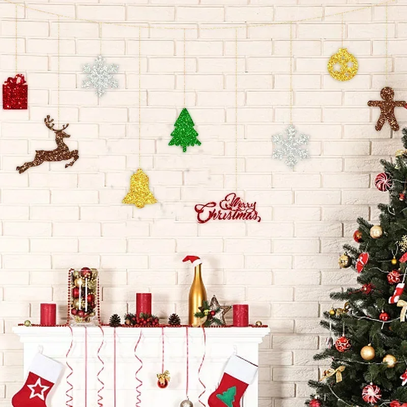 9Pcs Festive Merry Christmas Party Decorations Candy Bar Drop Ornaments Xmas Tree Snowflakes Santa Claus Hanging Navidad Decor
9Pcs Festive Merry Christmas Party Decorations Candy Bar Drop Ornaments Xmas Tree Snowflakes Santa Claus Hanging Navidad Decor