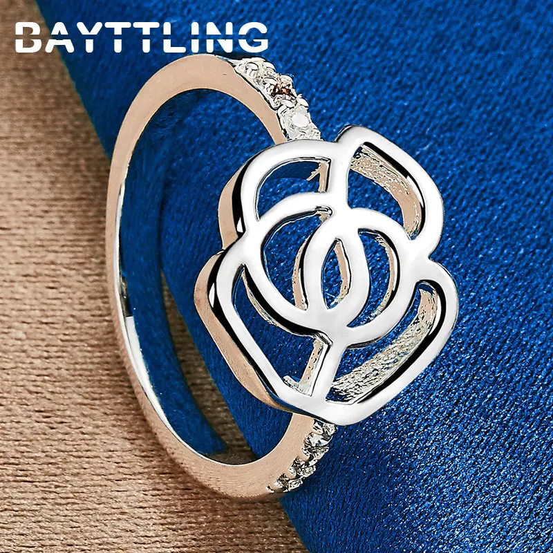 New 925 Sterling Silver Luxury Rose Zircon Ring Women Fashion Gifts Christmas Temperament Girlfriend Jewelry Accessories
New 925 Sterling Silver Luxury Rose Zircon Ring Women Fashion Gifts Christmas Temperament Girlfriend Jewelry Accessories