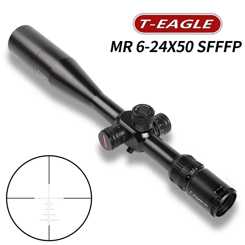 

MR 6-24x50 FFP compact Riflescope Hunting Optical Sight Sniper Tactical Airgun Rifle Scope fit .308win For PCP