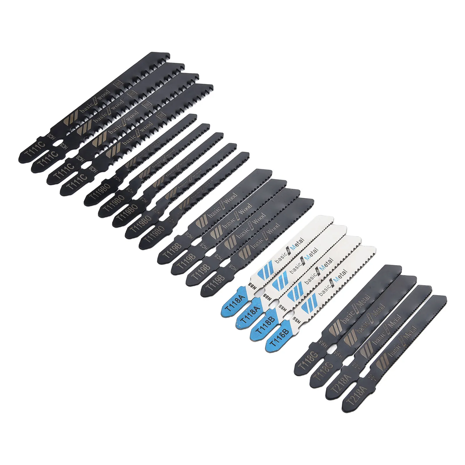Jig Saw Blades Set T119B T119BO Wear Resistance Cutting HCS/HSS Plastic Professional T-shaft T111C T118B 20Pcs
Jig Saw Blades Set T119B T119BO Wear Resistance Cutting HCS/HSS Plastic Professional T-shaft T111C T118B 20Pcs