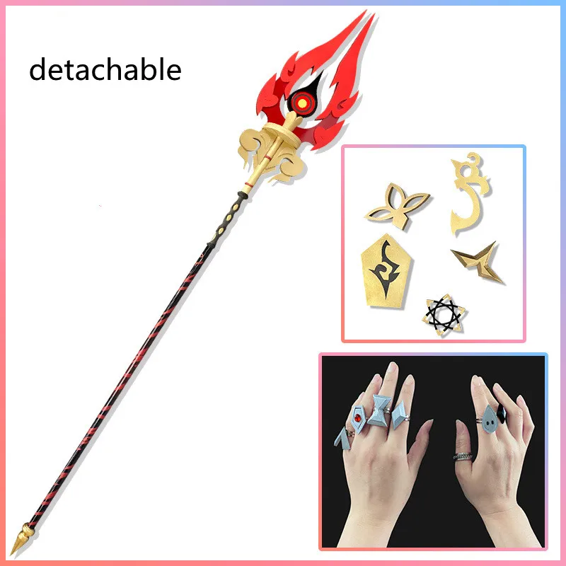 New Hutao Cosplay Accessories Goma Staff Genshin Impact Cosplay Accessory Badge Ring Long Handled Staff Model Comic Con Weapons
New Hutao Cosplay Accessories Goma Staff Genshin Impact Cosplay Accessory Badge Ring Long Handled Staff Model Comic Con Weapons