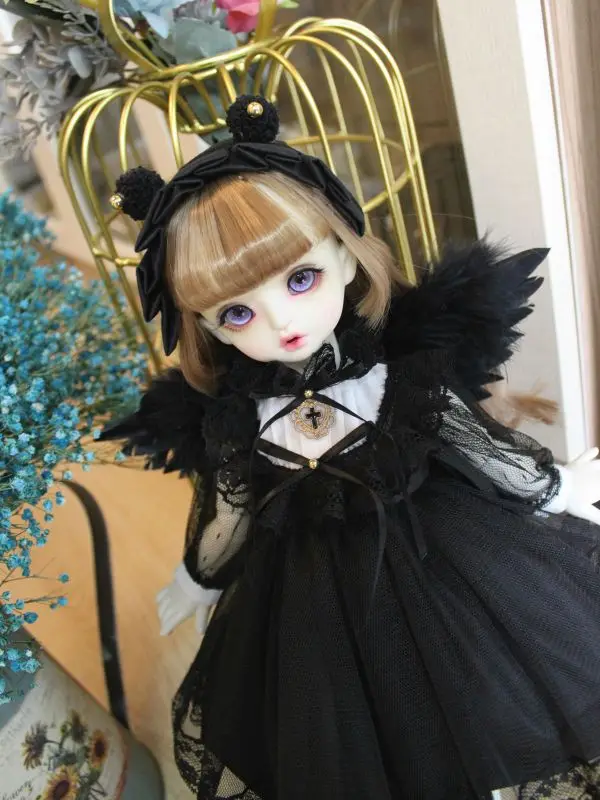 1/6 1/4 1/3 BJD dress + hair Clips doll retro dress black angel with stars for 1/3 1/4 1/6 BJD SD DD 1/6 Blyth doll accessories
1/6 1/4 1/3 BJD dress + hair Clips doll retro dress black angel with stars for 1/3 1/4 1/6 BJD SD DD 1/6 Blyth doll accessories