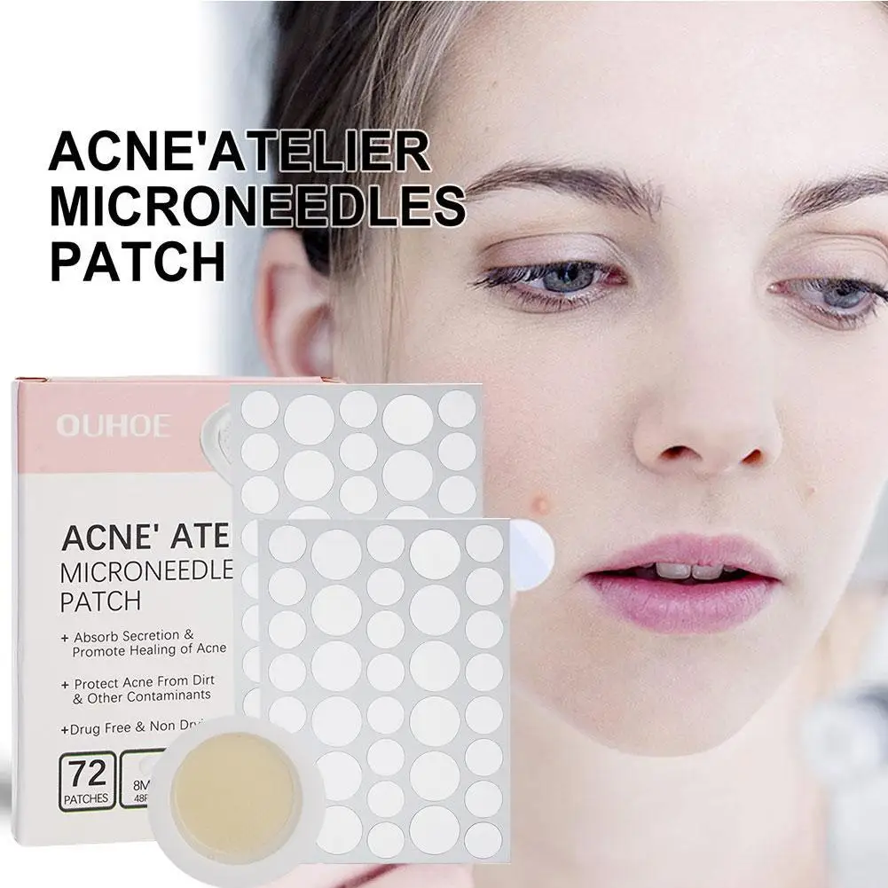 72Counts Micro-needle Acne Patches Pimple Acne Treatment Removal Concealer Acne Pimple Face Spot Stickers, Invisible Patch D1O1
72Counts Micro-needle Acne Patches Pimple Acne Treatment Removal Concealer Acne Pimple Face Spot Stickers, Invisible Patch D1O1