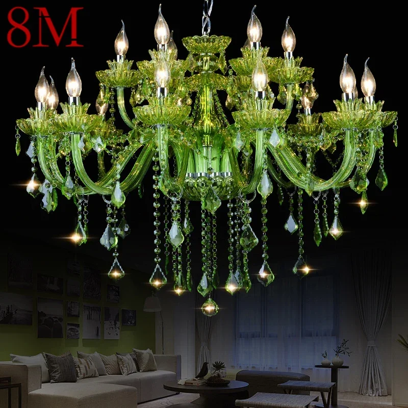 8M European Crystal Pendent Lamp Purple Candle Lamp Art Living Room Restaurant Bedroom Net KTV Clothing Store Chandeli
8M European Crystal Pendent Lamp Purple Candle Lamp Art Living Room Restaurant Bedroom Net KTV Clothing Store Chandeli