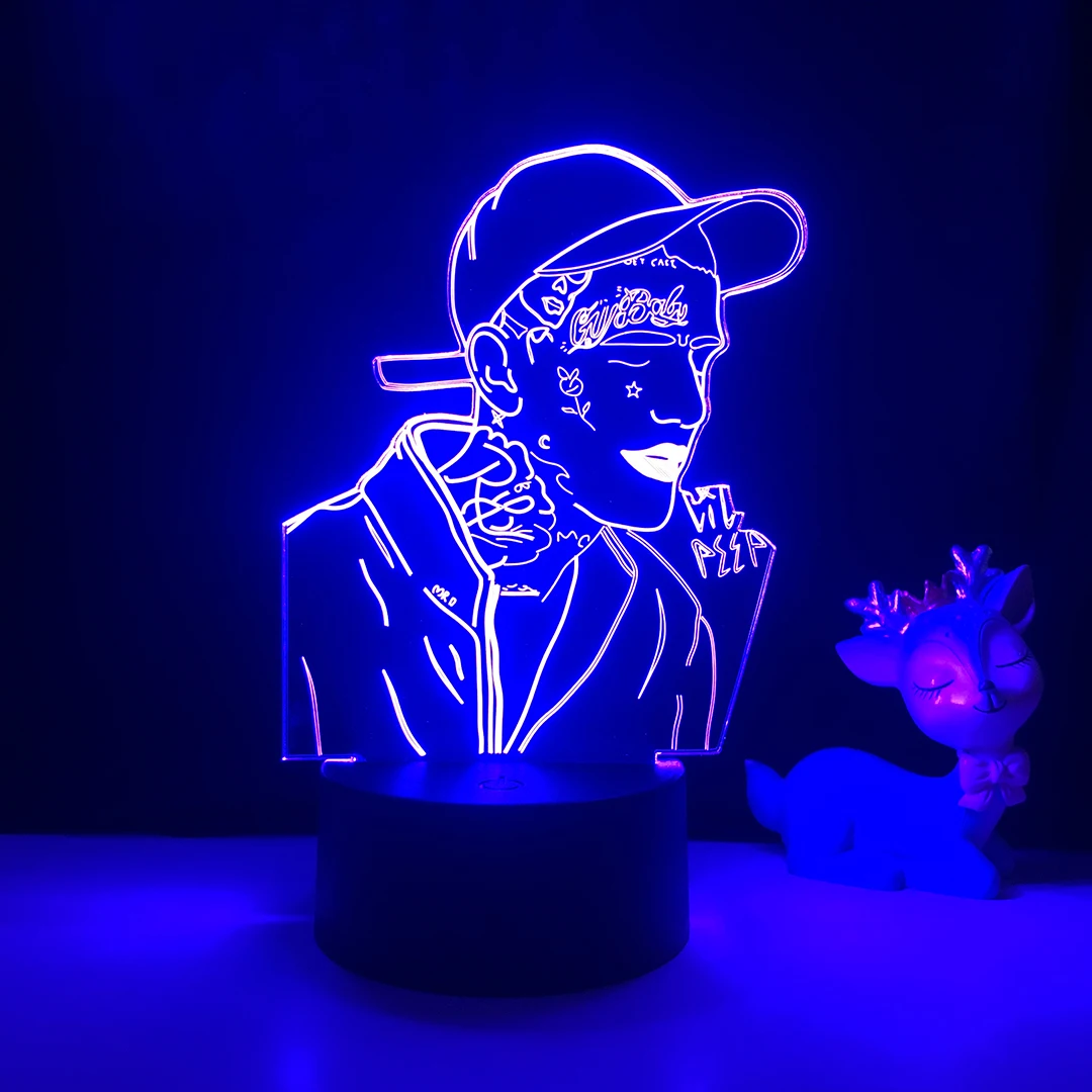 American Rapper Lil Peep Led Night Light for Home Decoration Colorful Nightlight Gift for Fans Dropshipping 3d Lamp Celebrity
American Rapper Lil Peep Led Night Light for Home Decoration Colorful Nightlight Gift for Fans Dropshipping 3d Lamp Celebrity