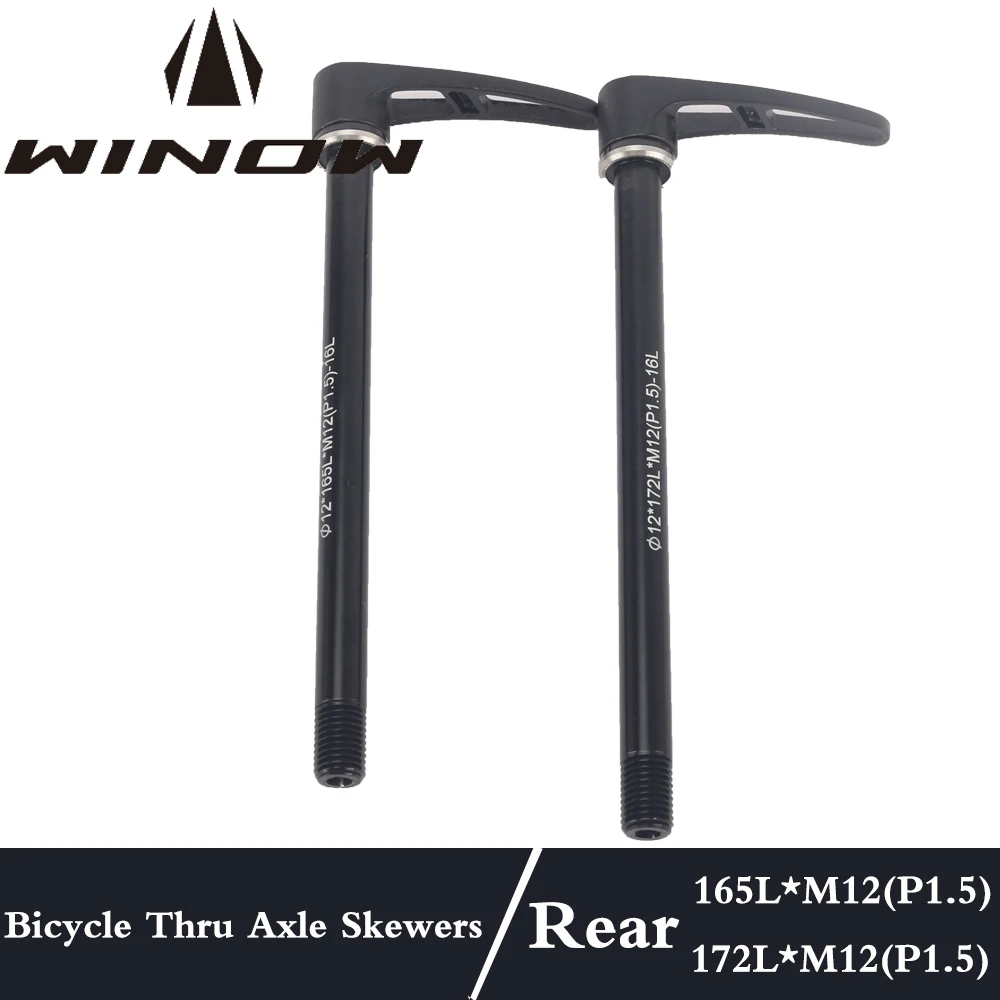 Winowsports Road Bike Thru Axle Skewers 148x12mm MTB Bike Rear Hub Thru Axle Aluminum Skewer Rear Wheel Skewers Quick Release
Winowsports Road Bike Thru Axle Skewers 148x12mm MTB Bike Rear Hub Thru Axle Aluminum Skewer Rear Wheel Skewers Quick Release
