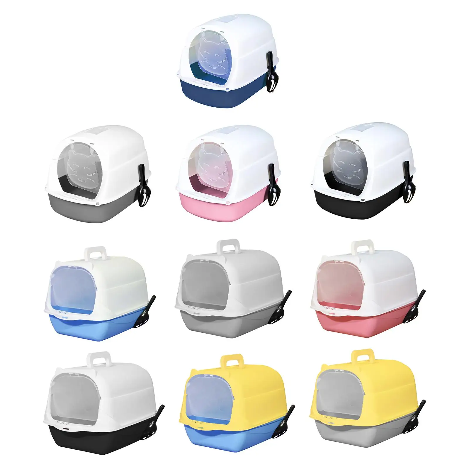 Hooded Cat Litter Box with Lid Fully Enclosed Cat Toilet Portable Removable with Door Pet Litter Box Kitten Potty Pet Supplies
Hooded Cat Litter Box with Lid Fully Enclosed Cat Toilet Portable Removable with Door Pet Litter Box Kitten Potty Pet Supplies