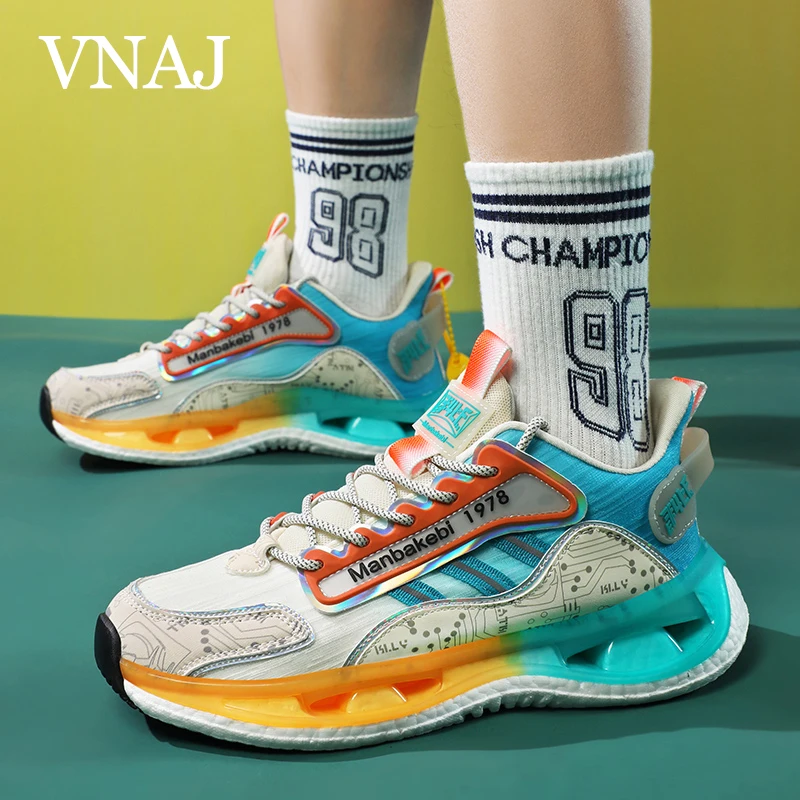 VNAJ Men's Sports Round Toe Running Shoes Thick Bottom Jogging Footwear Couple Casual Sneakers
VNAJ Men's Sports Round Toe Running Shoes Thick Bottom Jogging Footwear Couple Casual Sneakers