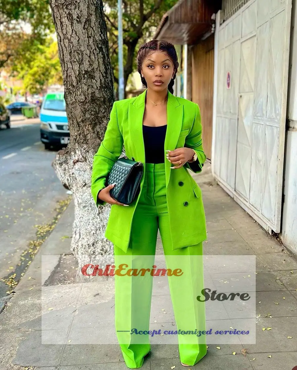 Office Ladies Customized Casual Lapel Pointed Double Breasted Blazer Outdoor Party Daily Jacket 2 Piece Set
Office Ladies Customized Casual Lapel Pointed Double Breasted Blazer Outdoor Party Daily Jacket 2 Piece Set