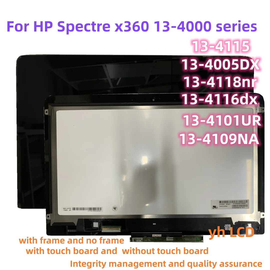 

ЖК-дисплей 13,3 'для ноутбука HP Spectre X360 13-4000 13-4103dx 13T-4000, сенсорный экран в сборе 828822-001 828823- 001 FHD QHD
