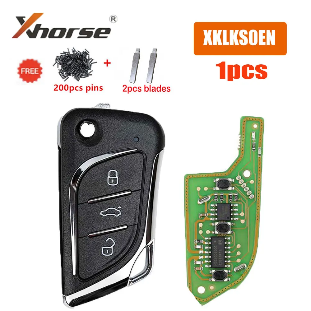 1pcs Xhorse XKLKS0EN VVDI Wire Remote Key 3 Buttons Universal Car Remote Key for VVDI Mini Key Tool VVDI2 Car Keys with Blades
1pcs Xhorse XKLKS0EN VVDI Wire Remote Key 3 Buttons Universal Car Remote Key for VVDI Mini Key Tool VVDI2 Car Keys with Blades