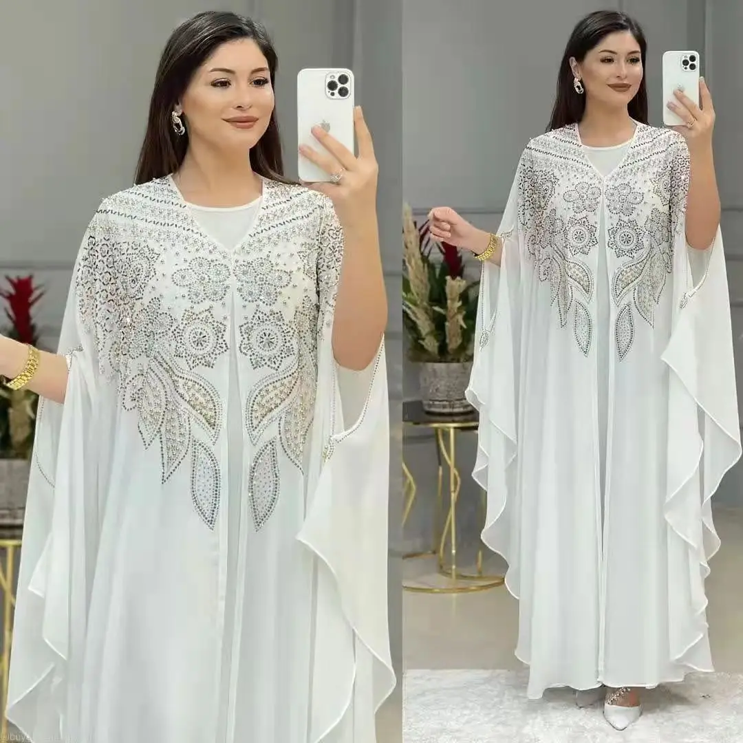 Abayas для женщин Дубай роскошный 2022 шифоновый Boubou мусульманское модное платье Caftan Marocain Свадьба Вечеринка события Djellaba Femme
Abayas для женщин Дубай роскошный 2022 шифоновый Boubou мусульманское модное платье Caftan Marocain Свадьба Вечеринка события Djellaba Femme
