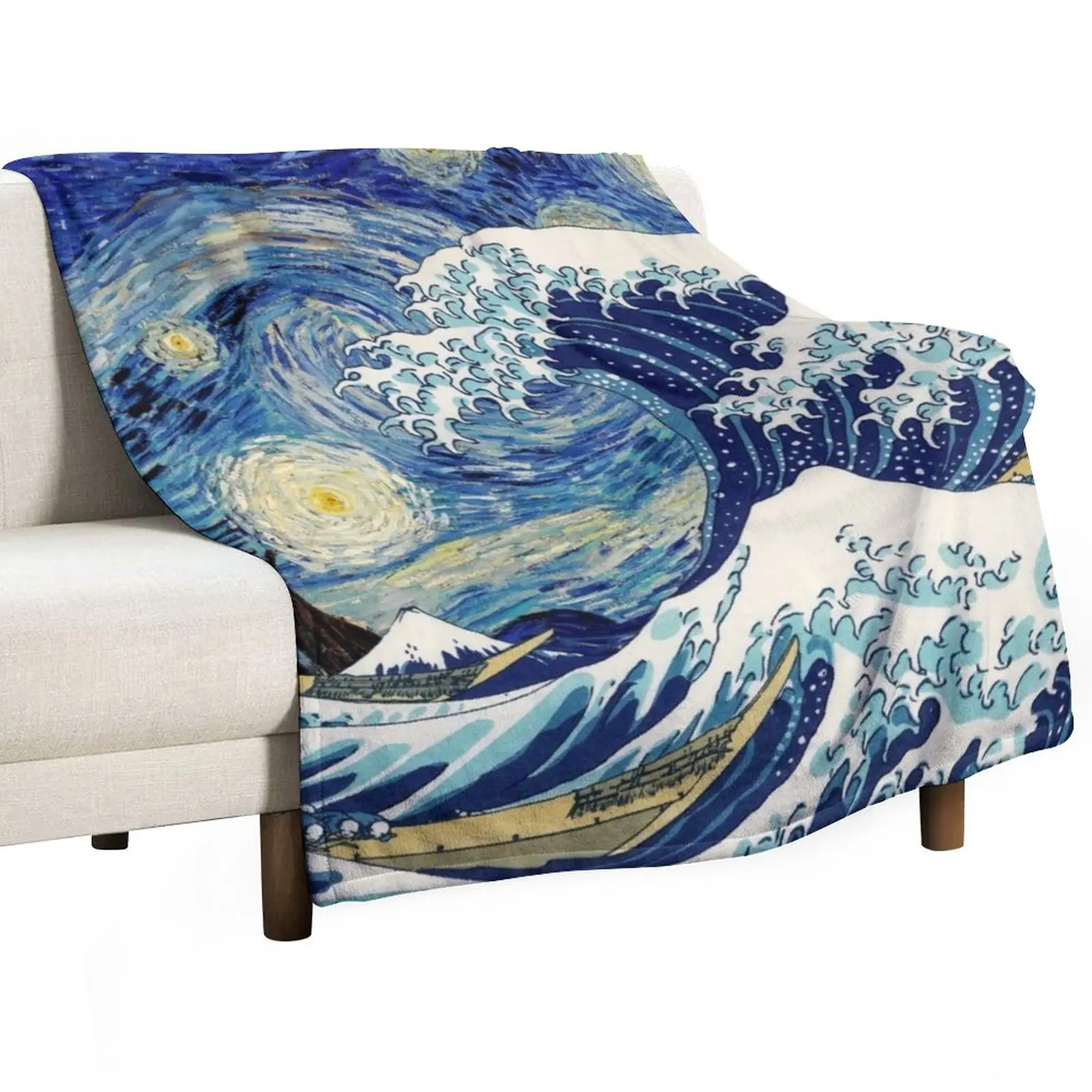 The Starry Night & The Great Wave by Bincent Van Gogh & Hokusai Artist Art Lover Gift Idea Throw Blanket Flannels Blanket sofa
The Starry Night & The Great Wave by Bincent Van Gogh & Hokusai Artist Art Lover Gift Idea Throw Blanket Flannels Blanket sofa