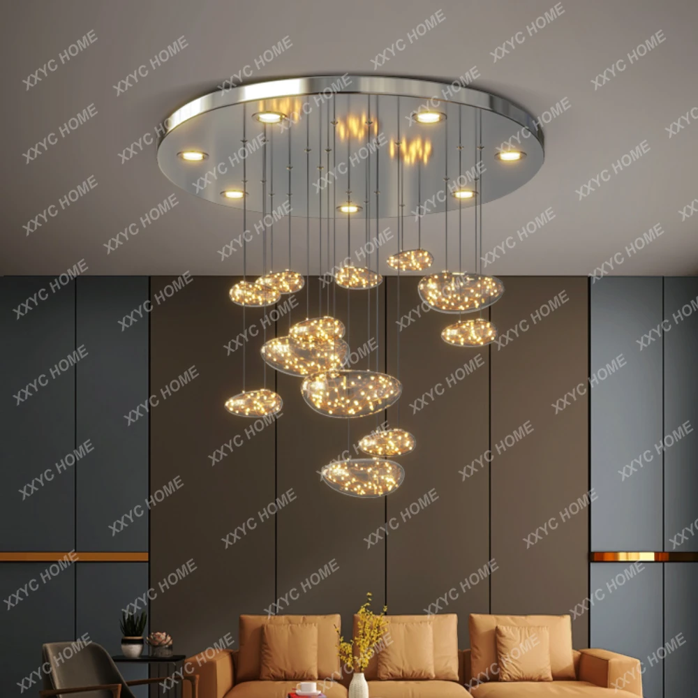 Living Room Chandelier Modern Simple Personality Glass Lamp Villa Restaurant Lamps
Living Room Chandelier Modern Simple Personality Glass Lamp Villa Restaurant Lamps