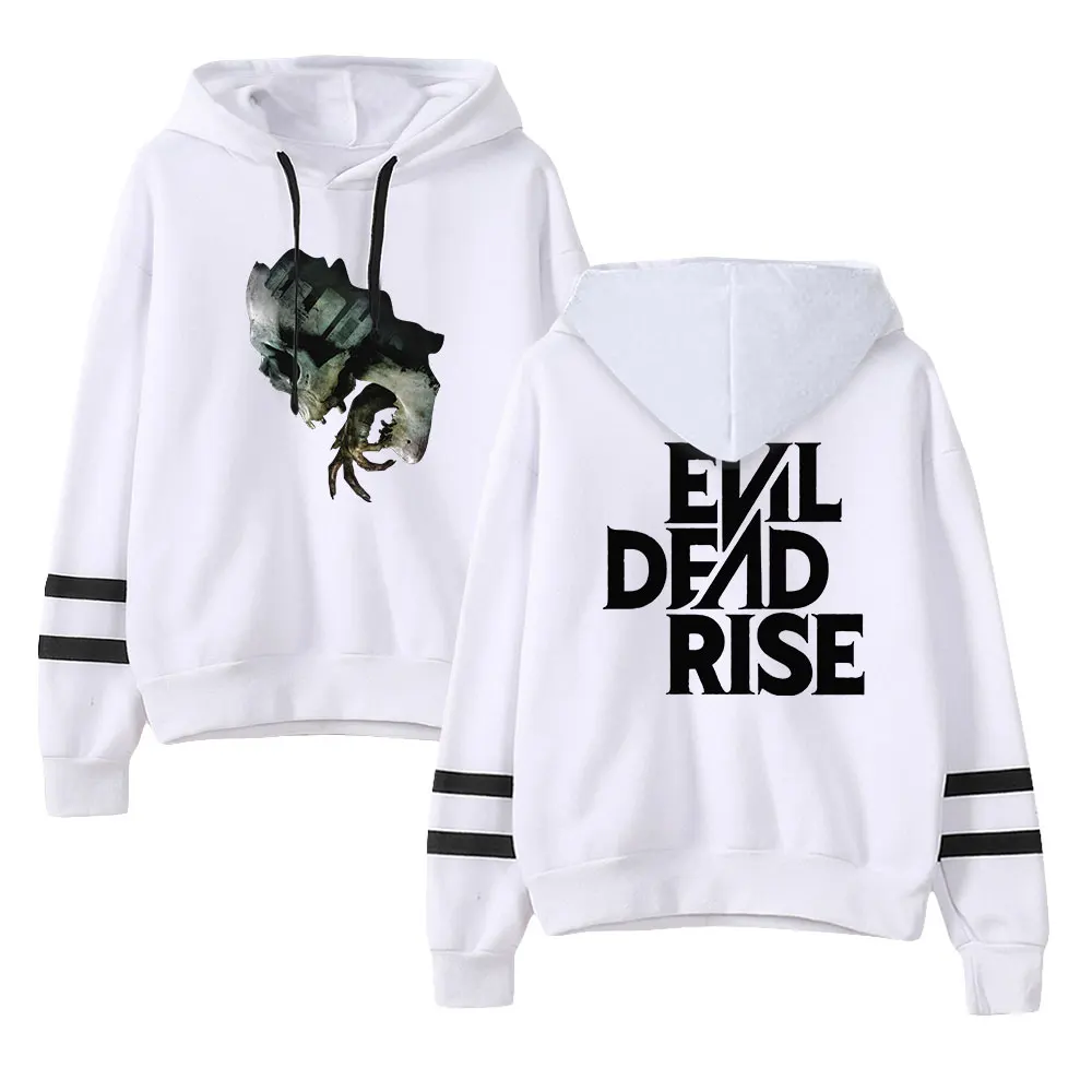 

The Evil Dead 2023 Unisex Pocketless Parallel Bars Sleeve Sweatshirts Women Men's Hoodie New Horror Movie Evil Dead Rise Clothes