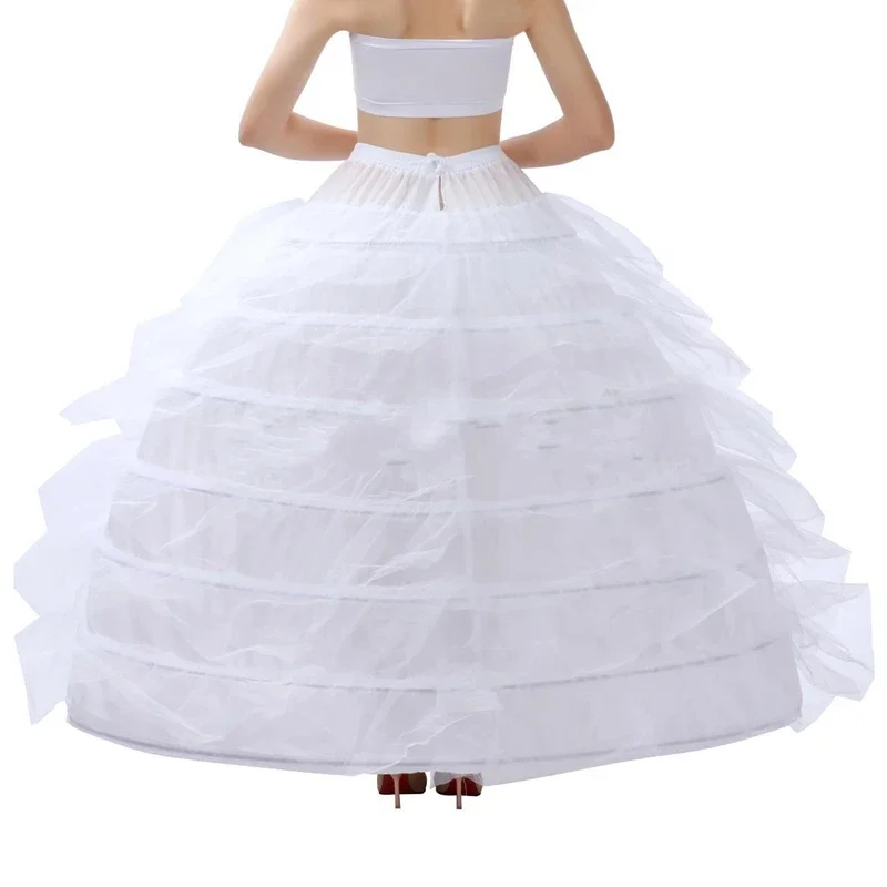 

Hot Sale Wedding Dress Petticoat Underskirt 8 Hoop Skirt Puffy Crinoline lolita Jupon enfant fille Petticoats Wedding Accessorie