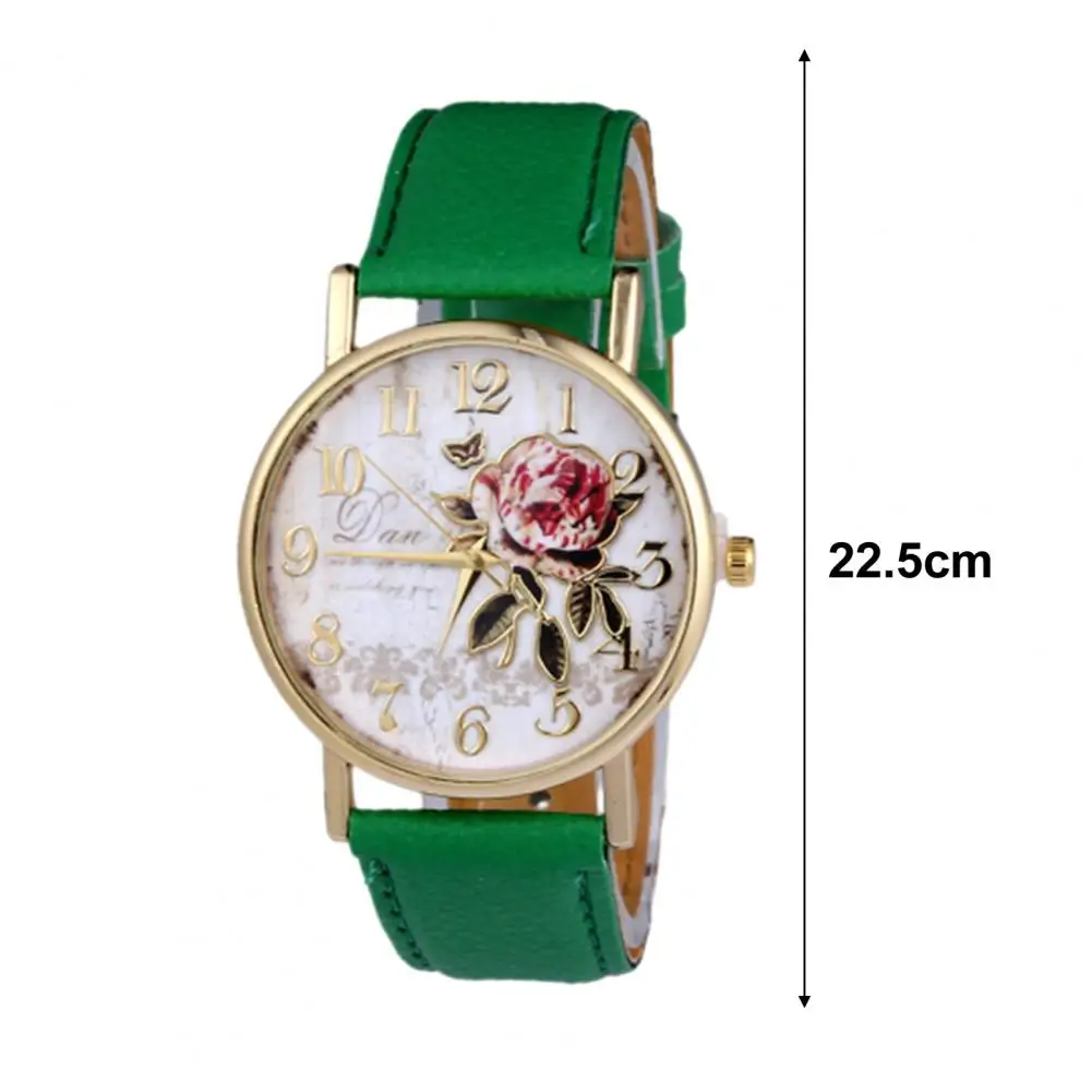 Stylish Ladies Watch Classic Round Dial Women's Watch with Rose Pattern Faux Leather Strap Accurate Quartz Movement Birthday
Stylish Ladies Watch Classic Round Dial Women's Watch with Rose Pattern Faux Leather Strap Accurate Quartz Movement Birthday