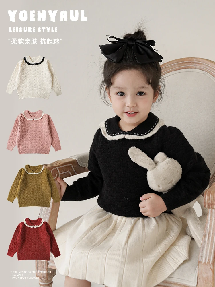 Кружевной лоскутный милый свитер с лацканами для девочек Зимний Детский милый ветрозащитный Теплый Свободный Топ
Кружевной лоскутный милый свитер с лацканами для девочек Зимний Детский милый ветрозащитный Теплый Свободный Топ