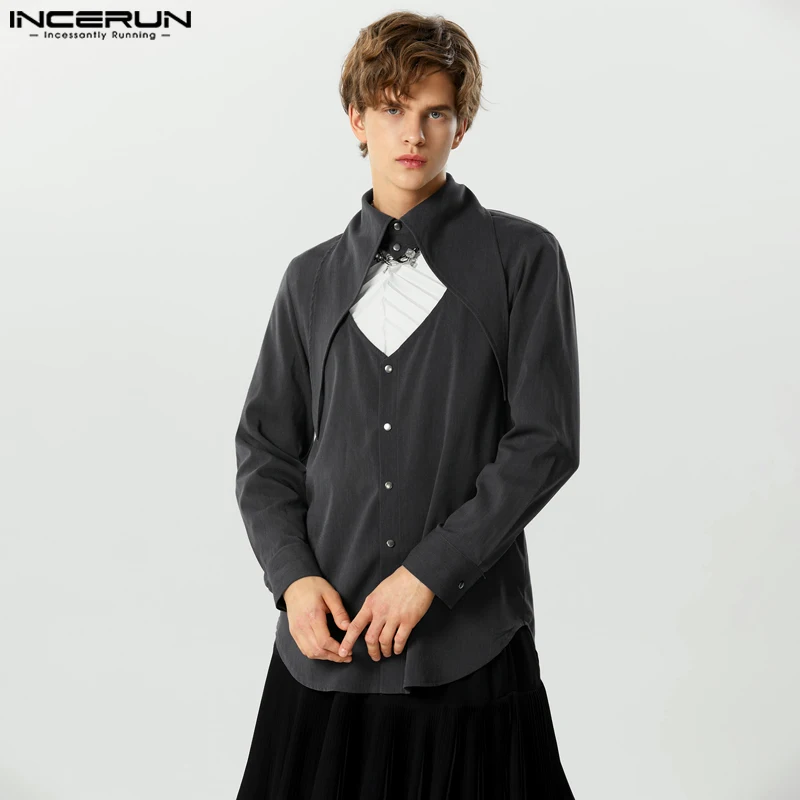 American Style New Men Personality Love Hollow Design Shirts Casual Solid All-match Long Sleeved Blouse S-5XL INCERUN Tops 2023
American Style New Men Personality Love Hollow Design Shirts Casual Solid All-match Long Sleeved Blouse S-5XL INCERUN Tops 2023