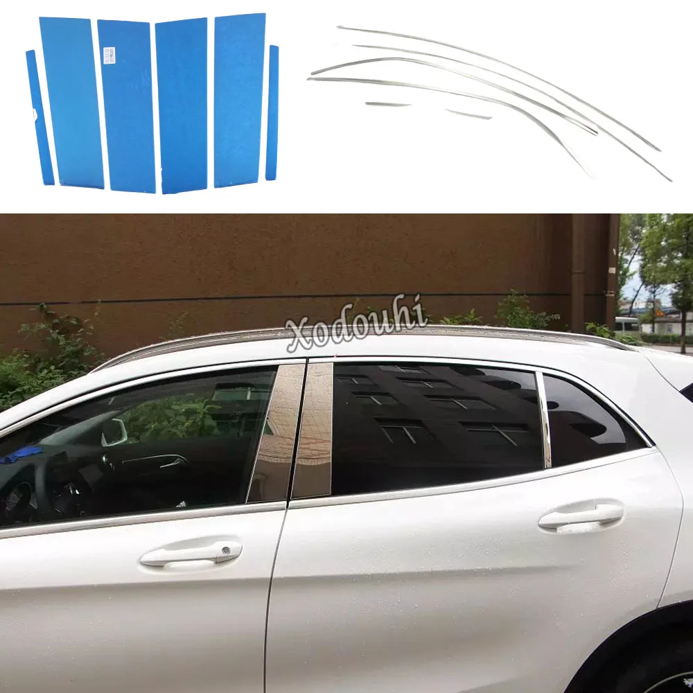 For Mercedes Benz GLA 2015 2016 2017 2018 2019 Car Stainless Steel Garnish Pillar Window Middle Strip Trim Frame Lamp Parts
For Mercedes Benz GLA 2015 2016 2017 2018 2019 Car Stainless Steel Garnish Pillar Window Middle Strip Trim Frame Lamp Parts