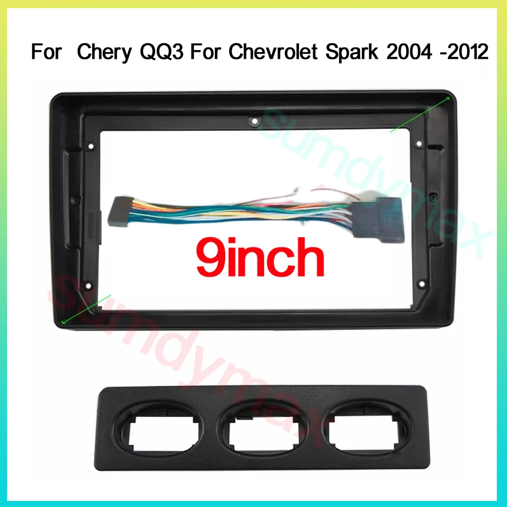 

Автомагнитола 2DIN, Fascia Fit Chery QQ3 Chevrolet Spark 2004-2012, стереопанель, стандартная установка, объемная отделка, рамка, комплект приборной панели