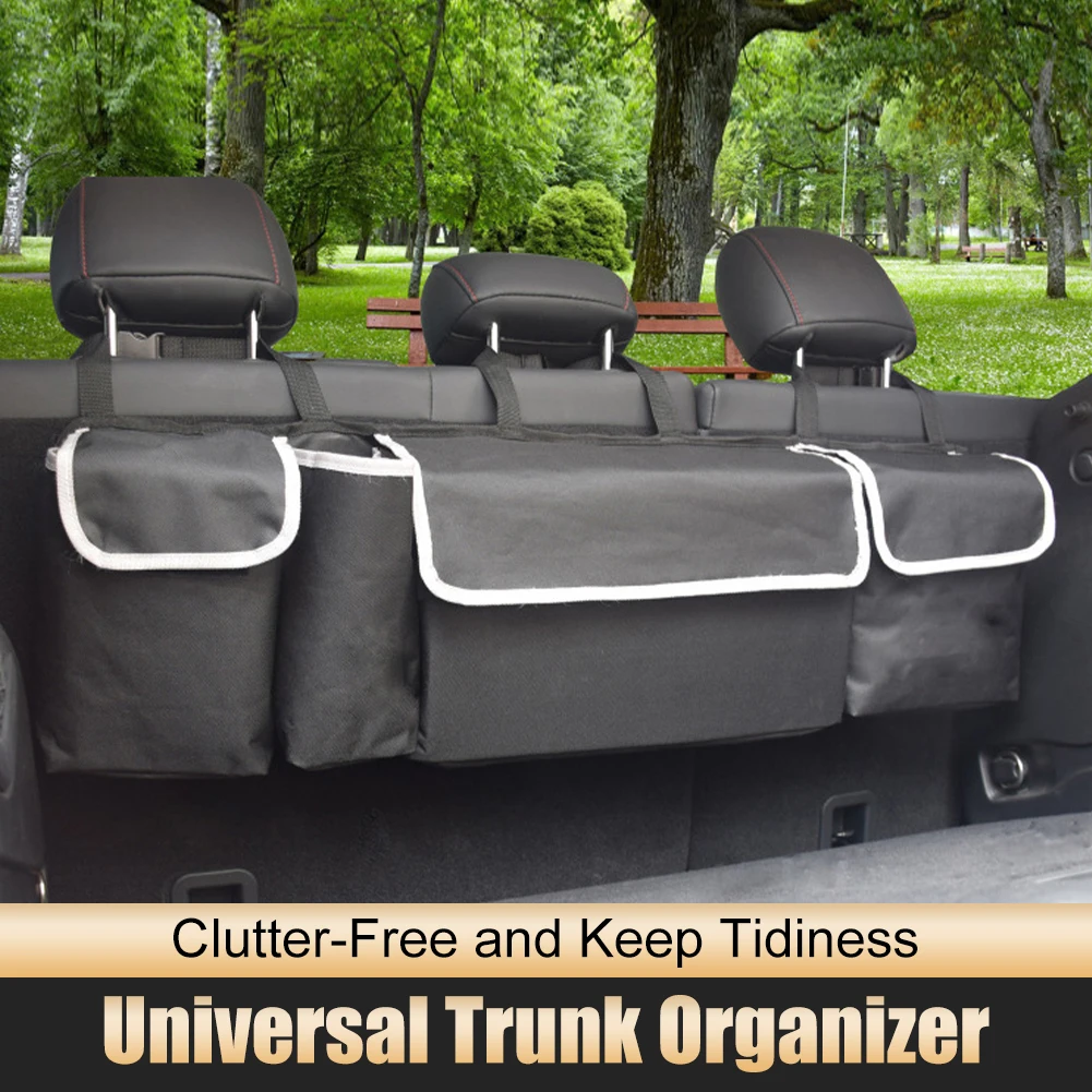 Car Trunk Organizer Universal Back Seat Organizer Waterproof Oxford Hanging Storage Bag Super Capacity with 4 Pocket for SUV Car
Car Trunk Organizer Universal Back Seat Organizer Waterproof Oxford Hanging Storage Bag Super Capacity with 4 Pocket for SUV Car