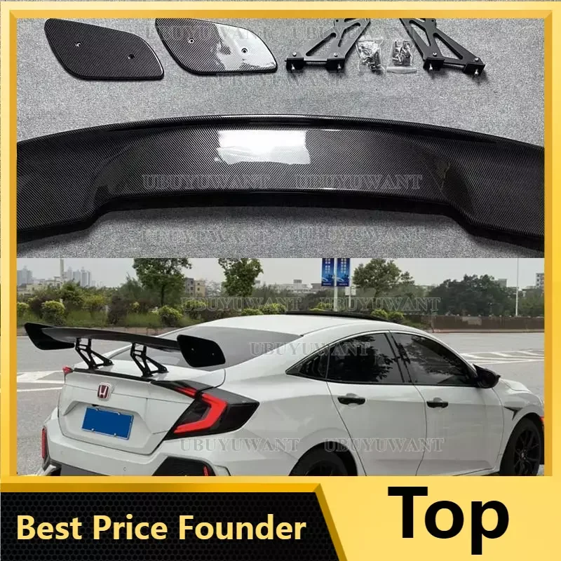Universal Car-Styling Carbon Fiber Pattern Rear Trunk Spoiler GT Wing For Honda Civic 10th Gen Sedan 4 DoorSpoiler
Universal Car-Styling Carbon Fiber Pattern Rear Trunk Spoiler GT Wing For Honda Civic 10th Gen Sedan 4 DoorSpoiler