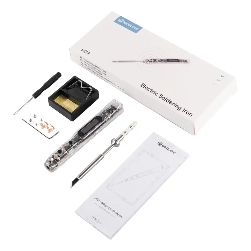 Sequre Si012 Intelligent Oled Soldering Iron Regulatable Sensitivity Repair Tool With Built-in Buzzer For T12|ts Tips
Sequre Si012 Intelligent Oled Soldering Iron Regulatable Sensitivity Repair Tool With Built-in Buzzer For T12|ts Tips