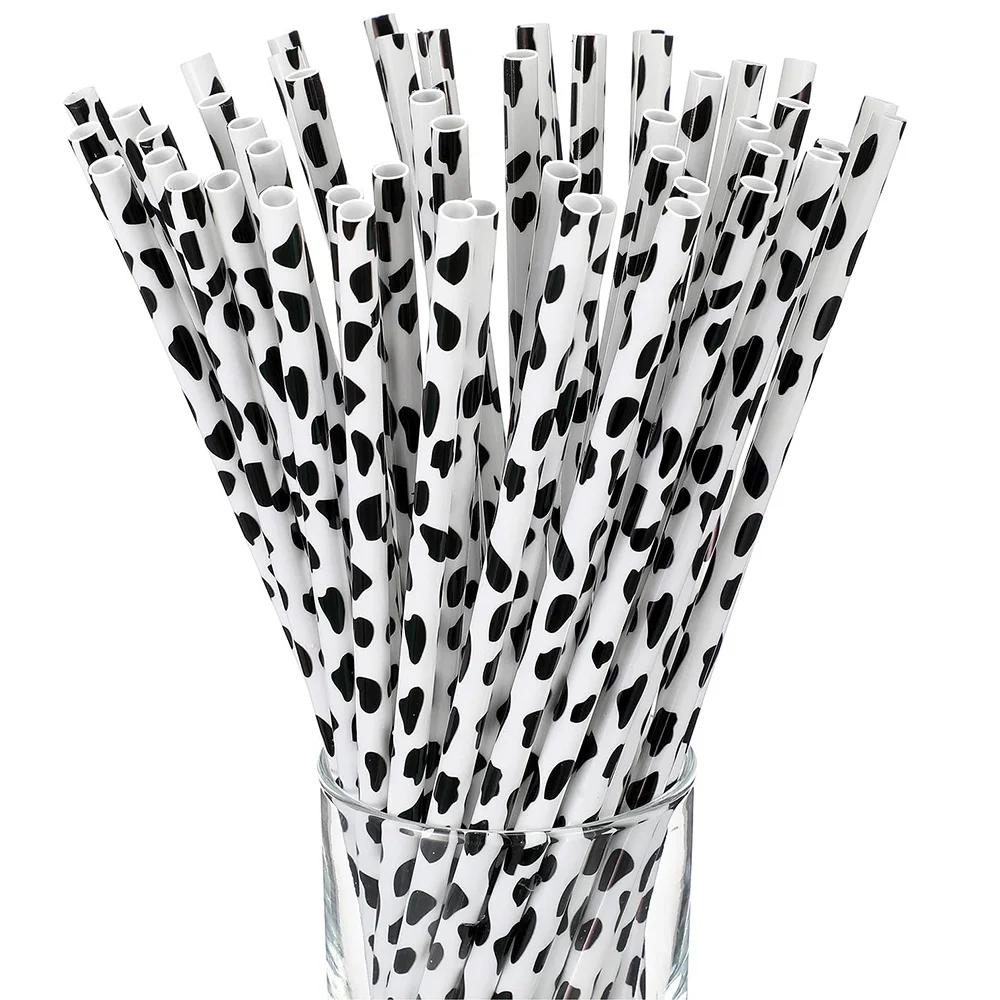 40 Pcs Cow Print Straws Disposable paper Straws Black Tumbler Straws Animal Print Cow Straws with Cow Birthday Party Supplies
40 Pcs Cow Print Straws Disposable paper Straws Black Tumbler Straws Animal Print Cow Straws with Cow Birthday Party Supplies