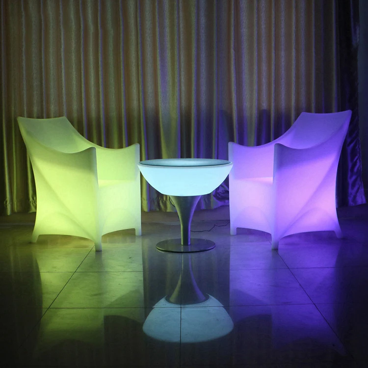 Manufacturer provides straightly Furniture combination Outdoor single sofa USB charging remote control plastic luminous chair
Manufacturer provides straightly Furniture combination Outdoor single sofa USB charging remote control plastic luminous chair