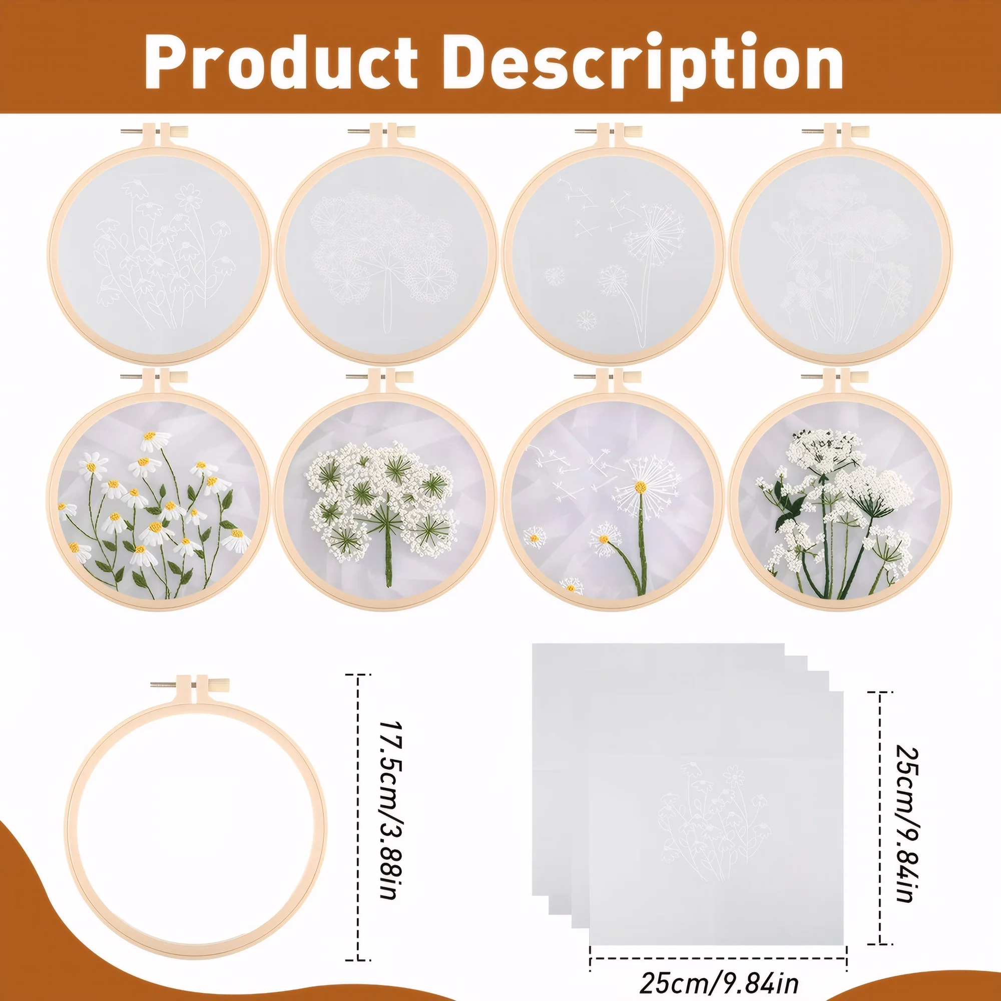 Adjustable Embroidery Hoops And Threads Set Beginners Needlework Embroidery Kit For Beginners
Adjustable Embroidery Hoops And Threads Set Beginners Needlework Embroidery Kit For Beginners