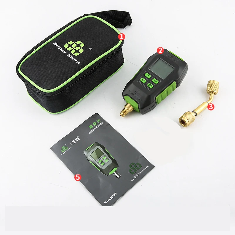 Digital Vacuum Gauge Digital Display Electronic High-precision Pressure Counting Display Vacuum Gauge
Digital Vacuum Gauge Digital Display Electronic High-precision Pressure Counting Display Vacuum Gauge