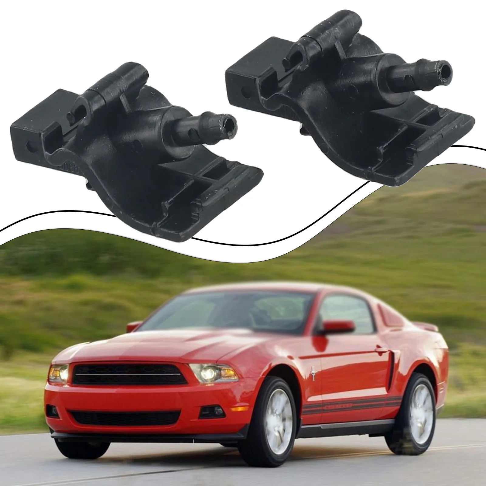 Upgrade your vehicle's appearance with Windshield Wiper Washer Nozzle Jet for Ford For Mustang 1517 FR3Z17603AA (2pcs)
Upgrade your vehicle's appearance with Windshield Wiper Washer Nozzle Jet for Ford For Mustang 1517 FR3Z17603AA (2pcs)