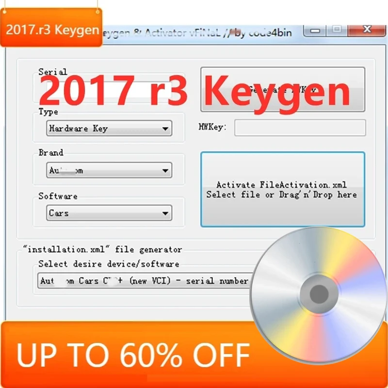 For delphis 2017 R3 with keygen delphi diagnostic tool software For cars trucks obd scanner 2017r3 free shipping vd sen CD
For delphis 2017 R3 with keygen delphi diagnostic tool software For cars trucks obd scanner 2017r3 free shipping vd sen CD