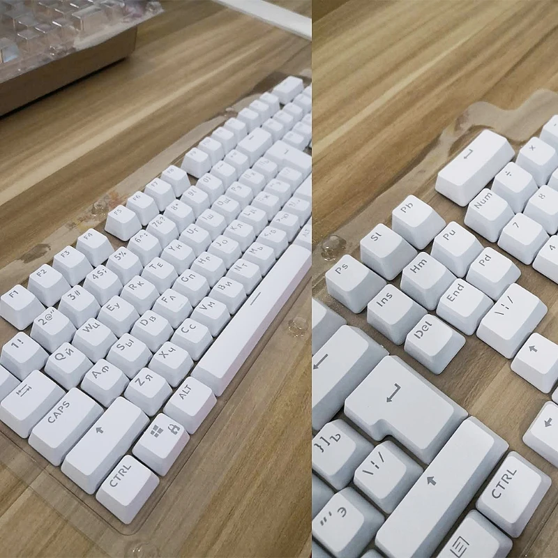 104 Keys Mechanical Keyboard ABS Backlight Keycaps Russian Transparent Keycap for Mechanical 87/104 for storm Milo abdom
104 Keys Mechanical Keyboard ABS Backlight Keycaps Russian Transparent Keycap for Mechanical 87/104 for storm Milo abdom