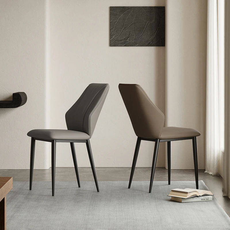 

Металлические современные обеденные стулья в скандинавском стиле, эргономичные дизайнерские стулья для гостиной, кухни, ресторана, домашняя мебель MR50DC