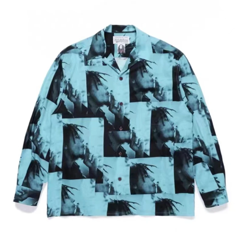 HIgh Quality WACKO MARIA Shirt Men Women Singer Pattern Printing Long sleeved Hawaiian Shirts Fashion
HIgh Quality WACKO MARIA Shirt Men Women Singer Pattern Printing Long sleeved Hawaiian Shirts Fashion