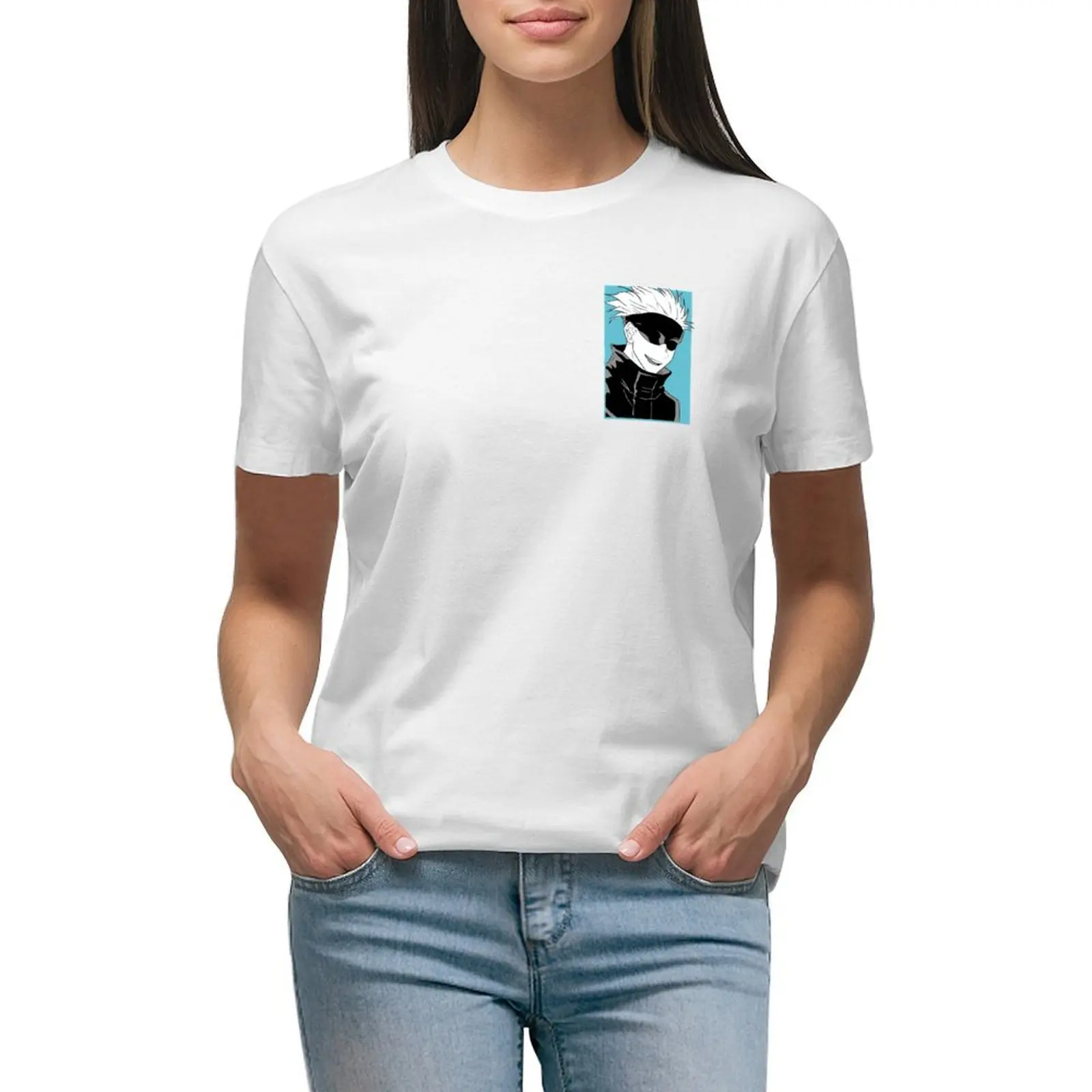Gojo Satoru T-shirt plus size tops hippie clothes Short sleeve tee summer blouses woman 2024
Gojo Satoru T-shirt plus size tops hippie clothes Short sleeve tee summer blouses woman 2024