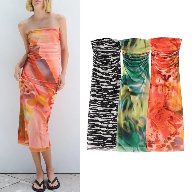Women Summer New Ladies Dress Female Slim Clothes Chest Wrapping Dresses For Women Elegant Chic Bandeau Mesh Dress
Women Summer New Ladies Dress Female Slim Clothes Chest Wrapping Dresses For Women Elegant Chic Bandeau Mesh Dress