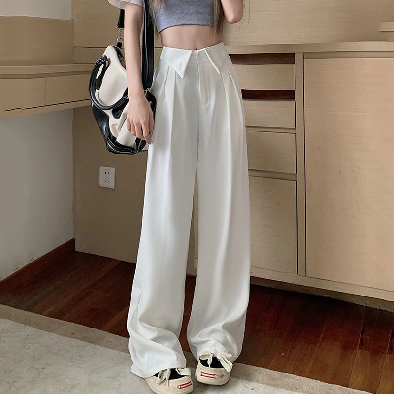 Rimocy Fashion Design High Waist Suit Pants Women 2023 Korean Straight Baggy Pants Woman New Autumn Office Loose Trousers Ladies
Rimocy Fashion Design High Waist Suit Pants Women 2023 Korean Straight Baggy Pants Woman New Autumn Office Loose Trousers Ladies