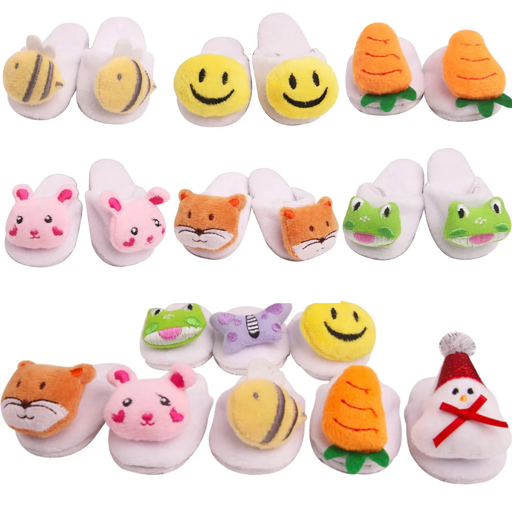 Kawaii Style Rabbit Tiger Butterfly Slippers for 43cm Reborn Baby and 18 Inch Doll Barbies Dollhouse Doll Accessories Gift Girls
Kawaii Style Rabbit Tiger Butterfly Slippers for 43cm Reborn Baby and 18 Inch Doll Barbies Dollhouse Doll Accessories Gift Girls