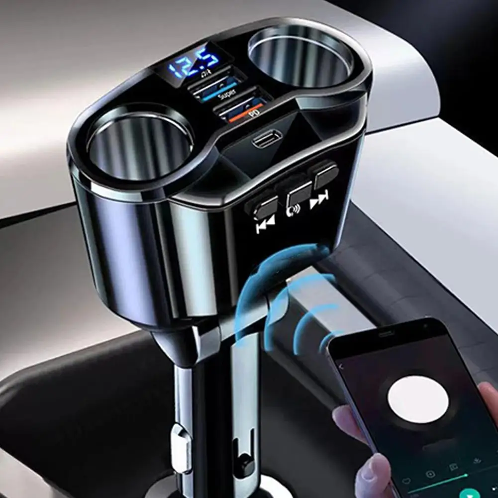 Car Cigarette Lighter Socket Splitter Charger PD QC3.0 Fast Charger Dual USB 4.8A Digital Display Power Adapter For All Pho G5N1
Car Cigarette Lighter Socket Splitter Charger PD QC3.0 Fast Charger Dual USB 4.8A Digital Display Power Adapter For All Pho G5N1