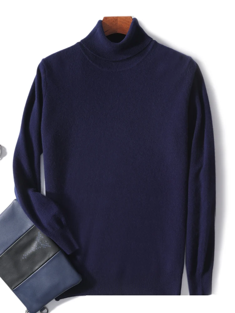 100% Merino Wool New Men's Turtleneck Pullover Sweater Spring Autumn Basic Jumper Cashmere Knitwear Soft Warm Men Clothes
100% Merino Wool New Men's Turtleneck Pullover Sweater Spring Autumn Basic Jumper Cashmere Knitwear Soft Warm Men Clothes