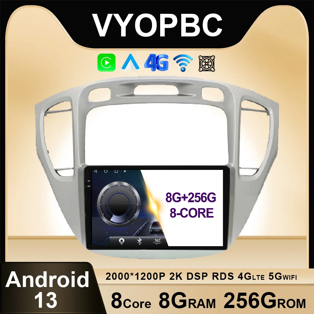 Автомагнитола на Android 13 для Toyota Highlander Kluger 2001-2007, автомагнитола AHD, Авторадио, стерео, DSP, мультимедиа, навигация, GPS, видео, Wi-Fi, BT
Автомагнитола на Android 13 для Toyota Highlander Kluger 2001-2007, автомагнитола AHD, Авторадио, стерео, DSP, мультимедиа, навигация, GPS, видео, Wi-Fi, BT