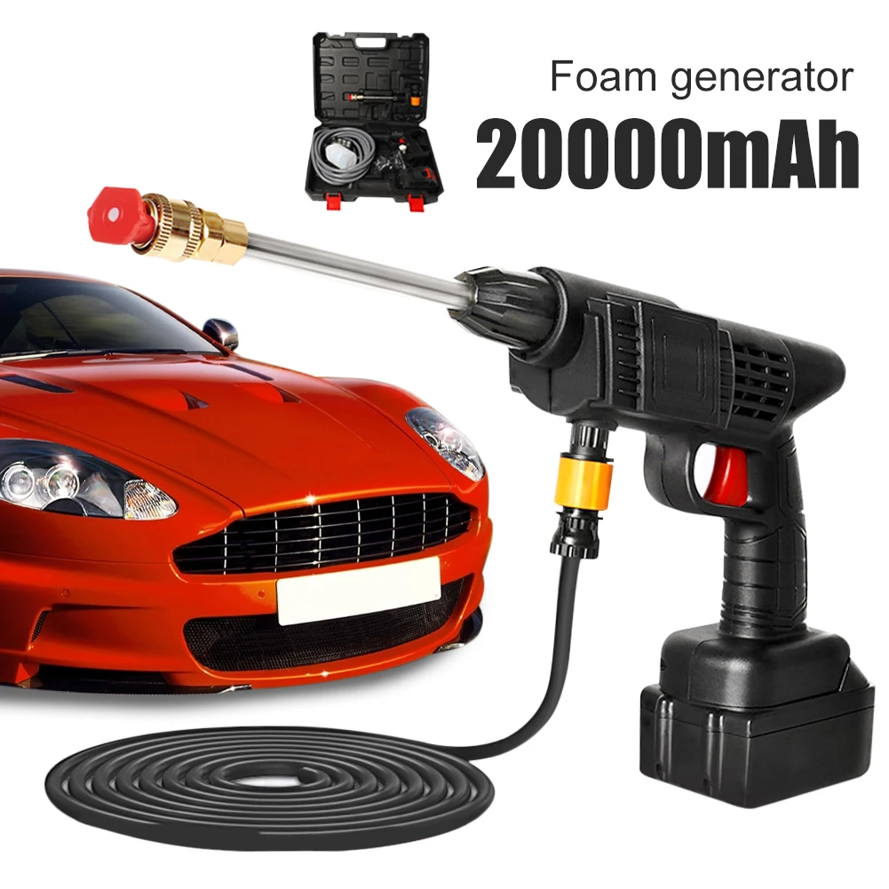 24/48/96V EU US 20000rpm Wireless HighPressure Car Washing Gun 30Bar Gun 20000mAh 40Min Foam Sprayer Water Gun Car Cleaning Tool
24/48/96V EU US 20000rpm Wireless HighPressure Car Washing Gun 30Bar Gun 20000mAh 40Min Foam Sprayer Water Gun Car Cleaning Tool