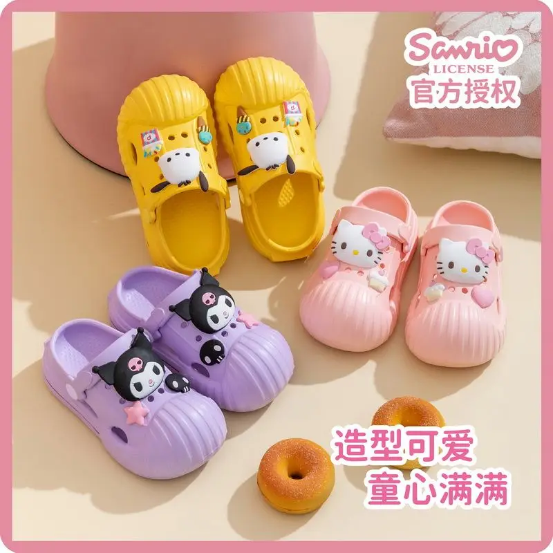 Sanrio Hello Kitty Kuromi Anime Kawaii Baby Beach Shoes Cute Cartoon Cinnamoroll My Melody Slippers Toys Gifts for Kids
Sanrio Hello Kitty Kuromi Anime Kawaii Baby Beach Shoes Cute Cartoon Cinnamoroll My Melody Slippers Toys Gifts for Kids