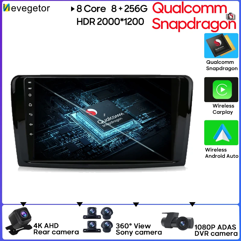 Автомобильный сенсорный экран Qualcomm Snapdragon Android 13 для Mercedes-Benz GL ML CLASS W164 X164 No 2din DVD автомобильное радио Carplay Bluetooth
Автомобильный сенсорный экран Qualcomm Snapdragon Android 13 для Mercedes-Benz GL ML CLASS W164 X164 No 2din DVD автомобильное радио Carplay Bluetooth