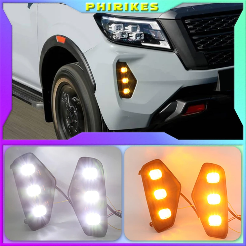 1Set LED DRL Fog Lights for Nissan NAVARA NP300 2021 Fog Light Fog Lamp Cover Daytime Running Light turn signal
1Set LED DRL Fog Lights for Nissan NAVARA NP300 2021 Fog Light Fog Lamp Cover Daytime Running Light turn signal