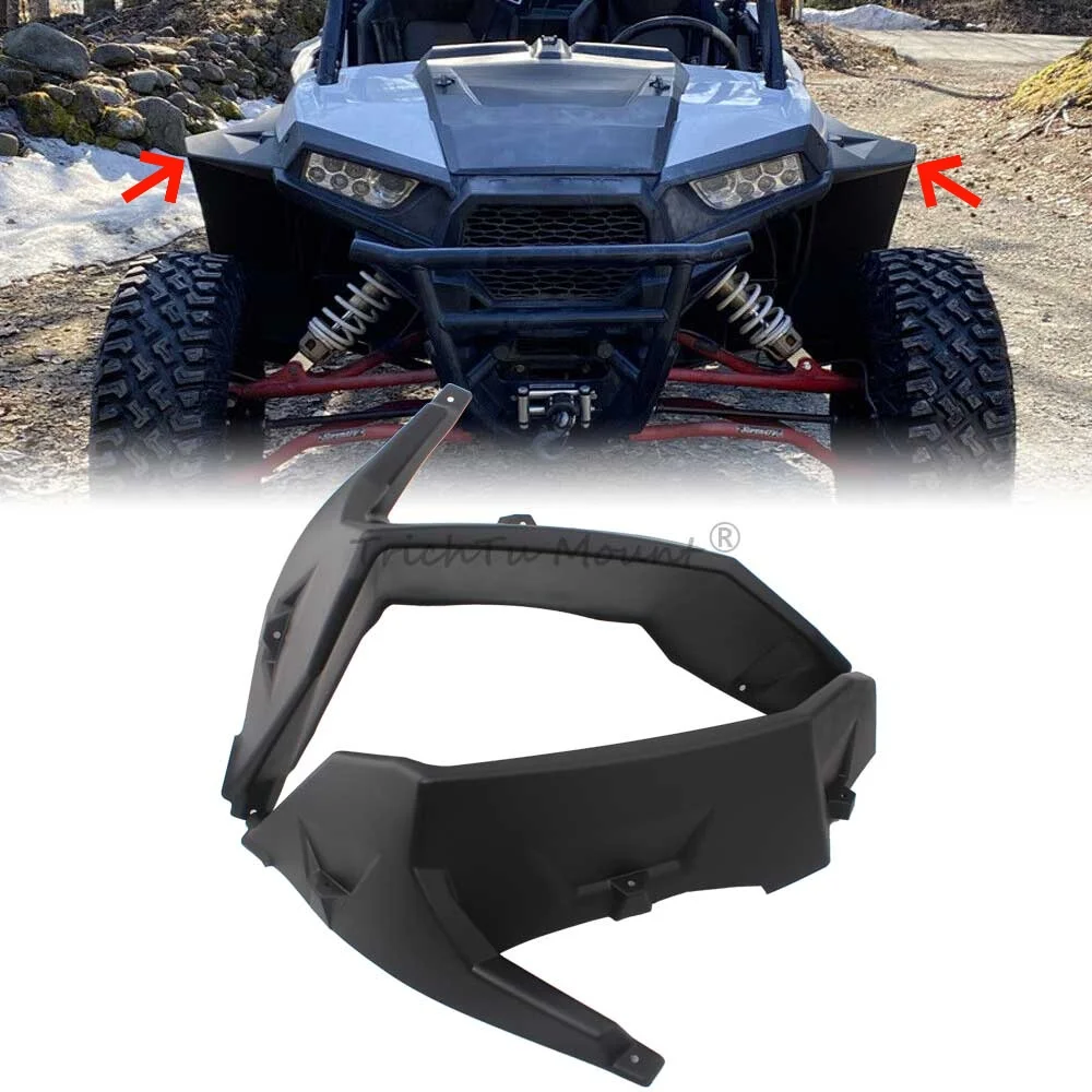 

Compatible with Polaris RZR XP 4 1000 Trail S Turbo 900 EPS 2014-2024 UTV Front Mud Flaps Kit Extended Fender Flares Mud Flap