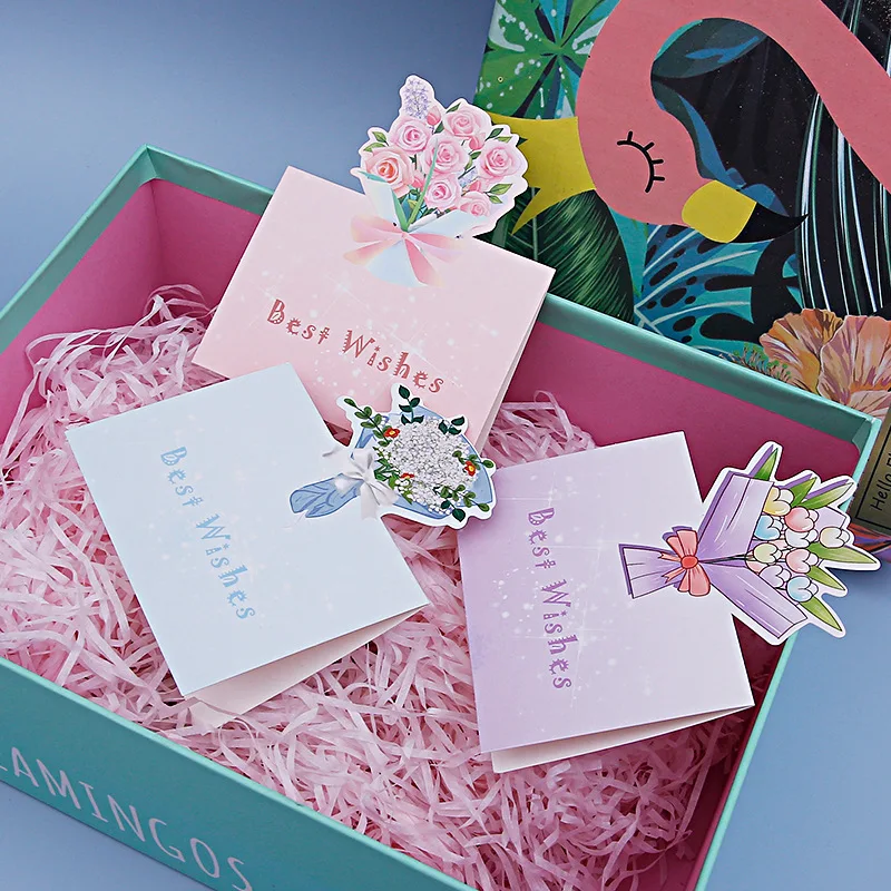 10Pcs Valentine Day Flower Folding Type Greeting Cards Wedding Invitations Card Christmas Blessing Cards Flower Shop Gift Cards
10Pcs Valentine Day Flower Folding Type Greeting Cards Wedding Invitations Card Christmas Blessing Cards Flower Shop Gift Cards